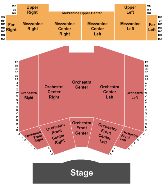 Crystal Grand Music Theatre Happy Together Tour Seating Chart